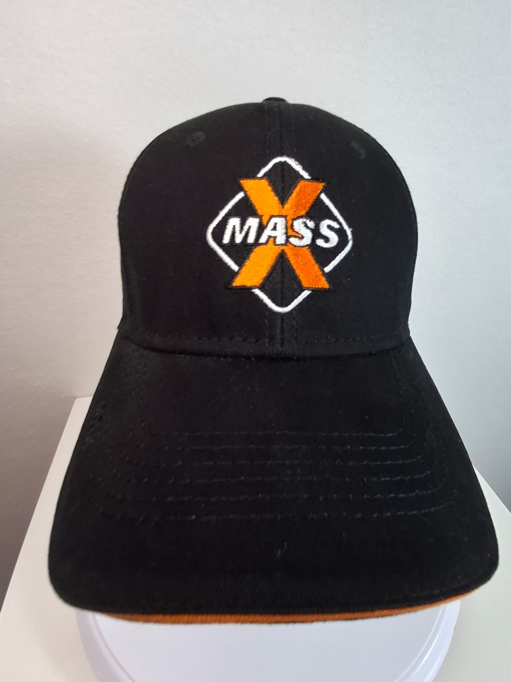 Mass X Excavation Co. Black & Orange Embroidered Baseball Cap